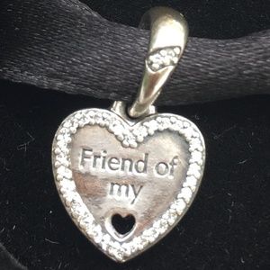 Pandora Sterling Silver Hearts of Friendship Charm
